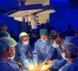 Médicos de Barcelona realizaron la primera cirugía fetal por gastrosquisis en Europa. FOTO: Hospital Sant Joan de Déu
