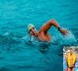 El nadador colombiano Jorge Iván Agudelo, conocido como Jorge Iván del Valle, logró una nueva hazaña en aguas abiertas y completó la Triple Corona del Lago Tahoe. FOTO CORTESÍA