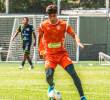 El delantero Miguel Marulanda, goleador del cuadro naranja en el primer semestre con ocho tantos en 21 partidos disputados. FOTO CORTESÍA ENVIGADO