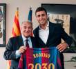 El Balón de Oro, Rodrigo Hernández “Rodri”, es nuevo jugador del Barcelona y firmó hasta el FOTO @FCBarcelona_es