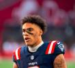 Christian González, figura de los New England Patriots que estará en el Super Bowl. FOTO @NFL