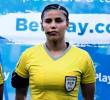 Mariana Quintero Serna, la jueza antioqueña que ha pitado tres finales de la Liga Femenina, y ajusta diez años como árbitra en Colombia. FOTO CORTESÍA