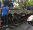 El accidente ocurrió en la línea férrea de los sectores rurales de Puerto Triunfo. Foto: cortesía.