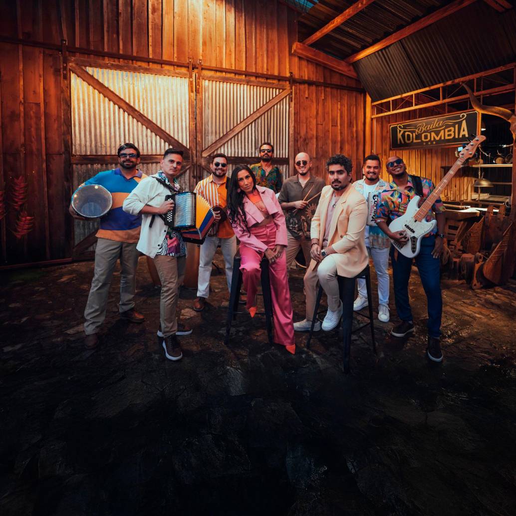 Los Cumbia Stars están nominados al Latin Grammy 2025 en la categoría Mejor Álbum Cumbia/Vallenato con Baila Kolombia. FOTO Cortesía Discos fuentes