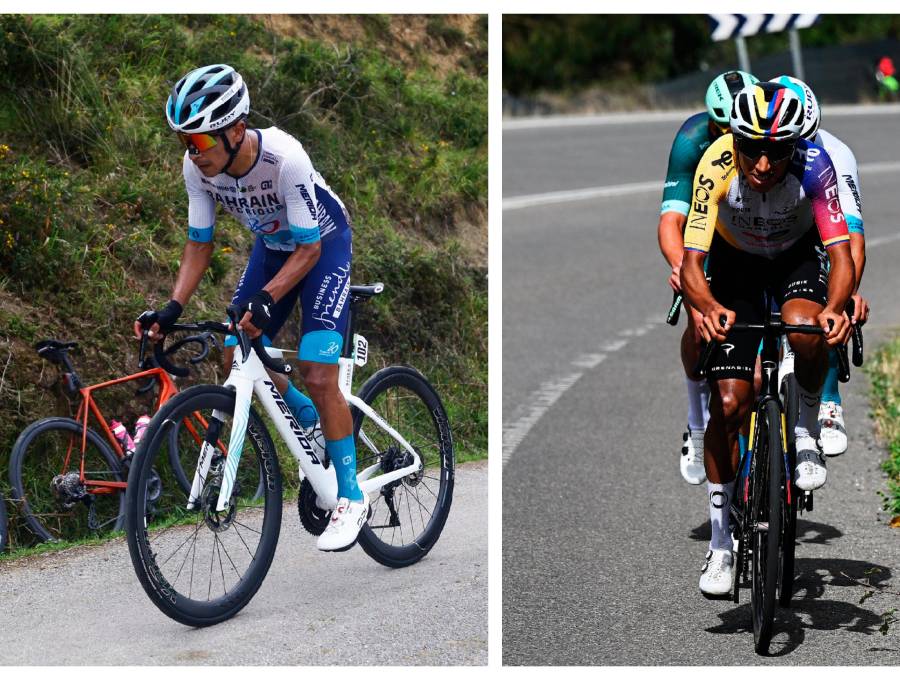 Buitrago y Egan, colombinos protagonistas en la edición 80 de la Vuelta a España. FOTOS X-BAHRAIN E INEOS