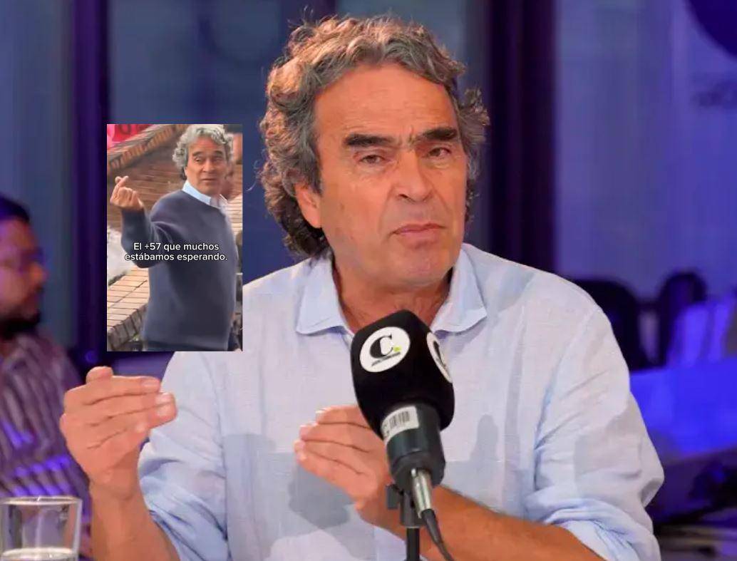 <span class="mln_uppercase_mln">Video</span><b><span class="mln_uppercase_mln"> que ha circulado de Sergio Fajardo, haciendo con los dedos un corazón, no es actual, dice su campaña. Fotos: El Colombiano y redes</span></b>