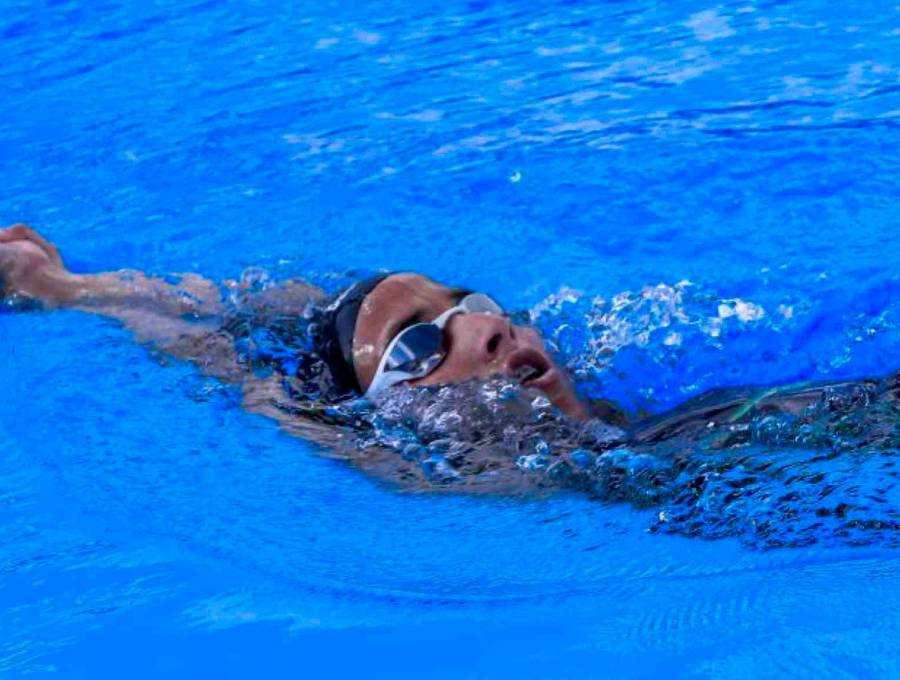 La antioqueña Tiffany Murillo es una de las máximas medallistas de Colombia en los Panamericanos de Natación que terminan este viernes en Medellín y Guatapé. FOTO: EL COLOMBIANO