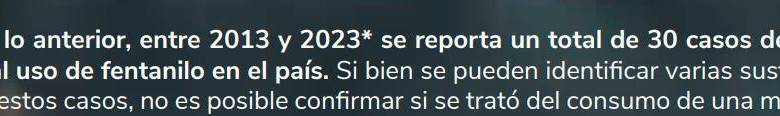 El informe de ODC sobre el fentanilo. FOTO cortesía