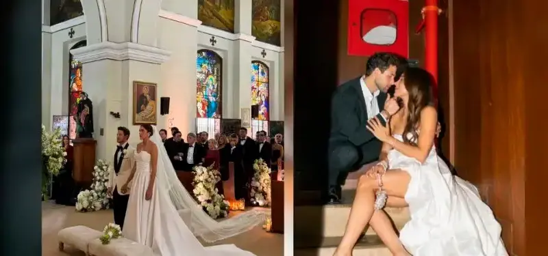 Video | Así fue la boda de Daniela Ospina y Gabriel Coronel en Medellín