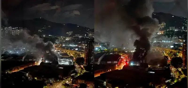 Incendio de dos vehículos en El Poblado se suma a emergencias en Sabaneta y Rionegro