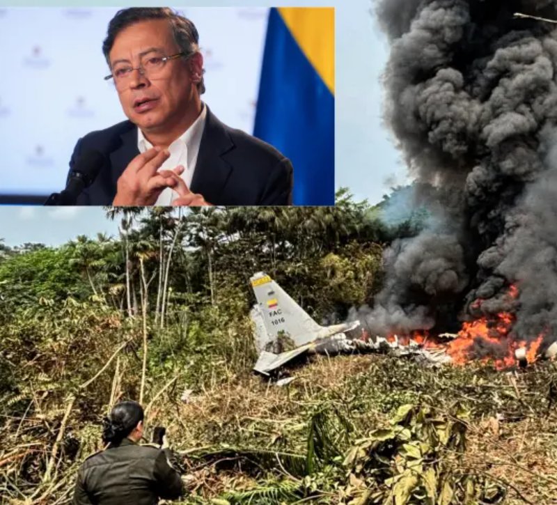 El presidente Gustavo Petro hizo referencia al accidente del avión Hércules en Puerto Leguízamo, Putumayo. Foto: redes