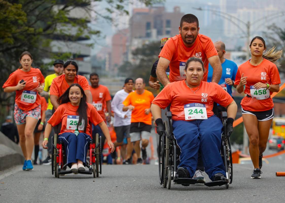 El buen clima permitió el desarrollo de la jornada deportiva. Foto: Manuel Saldarriaga Quintero.