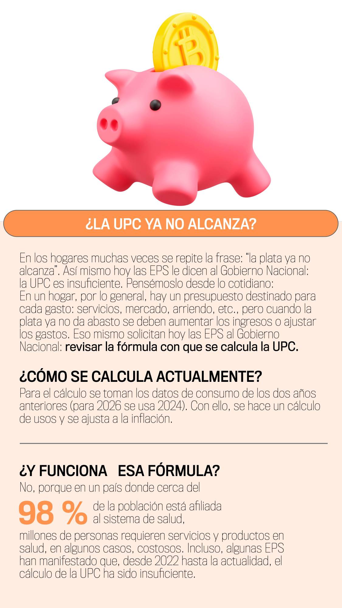 La UPC, un bolsillo que requiere costura
