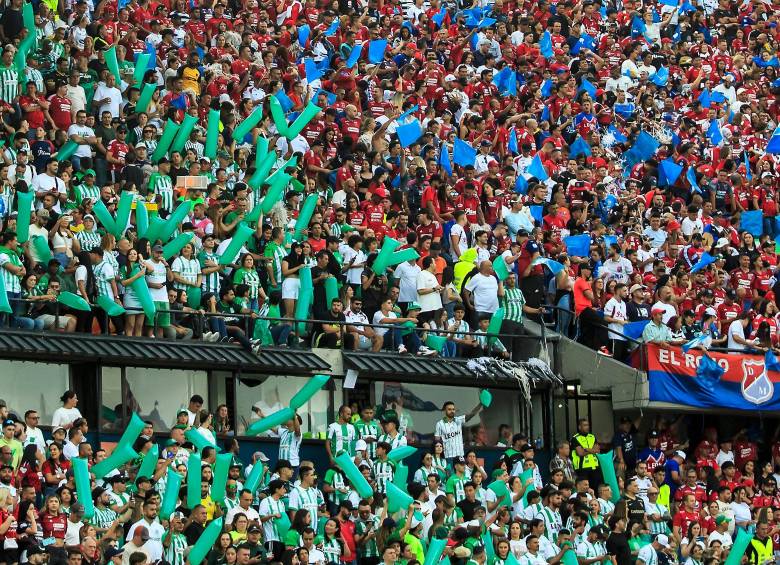 Se espera el buen comportamiento de ambas hinchadas en el Atanasio. FOTO CAMILO SUÁREZ