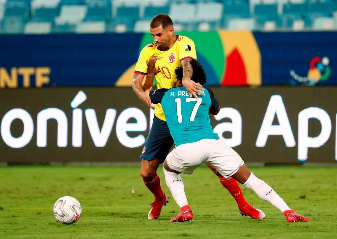 El antioqueño Edwin Cardona fue el artífice del gol que le dio la victoria a Colombia en el primer partido de la Selección en la Copa América, ante Ecuador. FOTO EFE