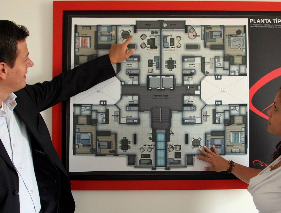 Imagen de referencia de una compra de vivienda en a ciudad de Medellín. FOTO: EL COLOMBIANO