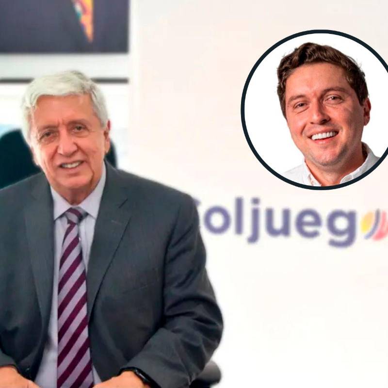 El presidente de Coljuegos, Marco Emilio Hincapié Ramírez, y su hijo, que tiene su mismo nombre y es representante a la Cámara electo del Pacto Histórico. FOTO CORTESÍA Y REDES SOCIALES.