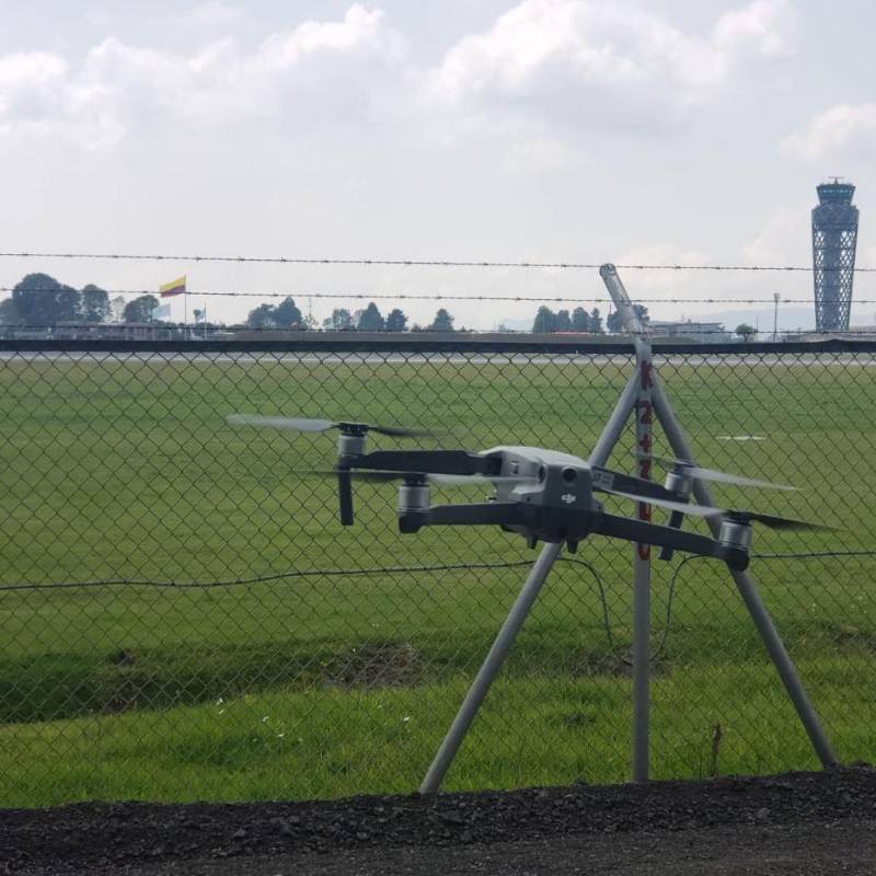 Este es un dron de referencia como los que usa la FAC. Foto: cortesía