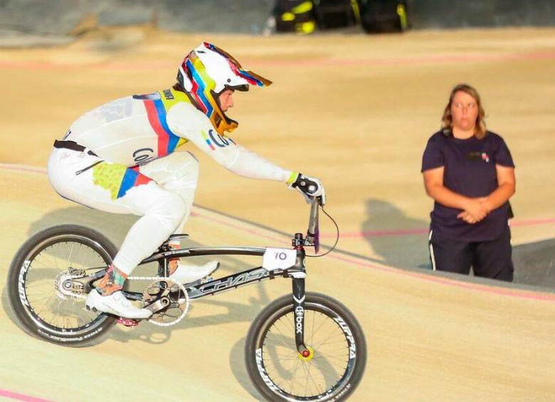 Mateo Carmona fue bicampeón en el Campeonato Iberoamericano de BMX realizado en Río de Janeiro, Brasil. Foto: Cortesía BMX Antioquia.