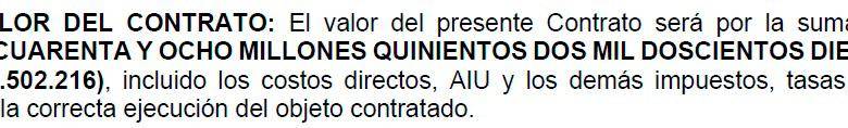 El contrato más oneroso fue para construir un colegio en Leticia.