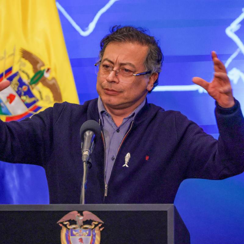 Gustavo Petro prohibió las exportaciones de carbón hacia Israel. FOTO PRESIDENCIA.