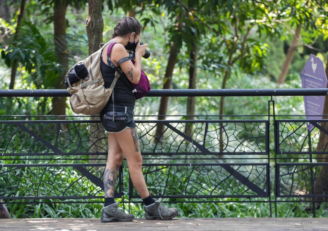 Los visitantes pueden registrar con sus cámara la belleza natural que existe allí: Foto: Manuel Saldarriaga quintero