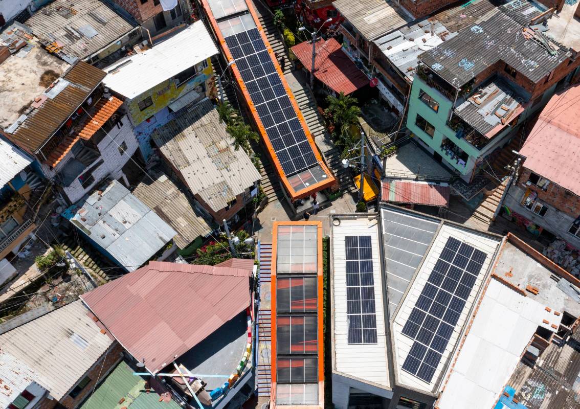Las escaleras están en funcionamiento desde el 2011. Foto: Manuel Saldarriaga Quintero.