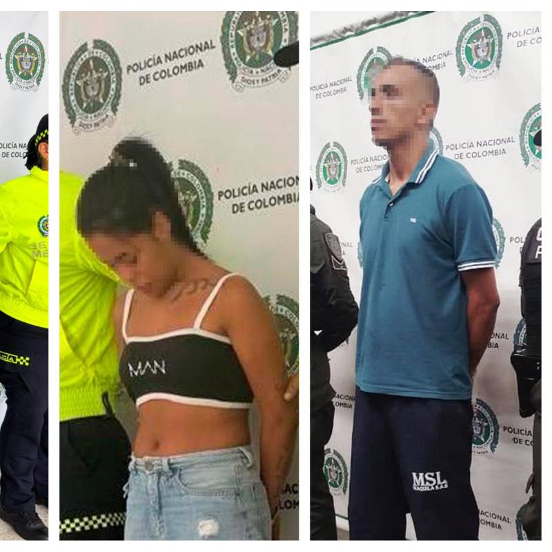 Los tres detenidos por los graves delitos fueron presentados ante las autoridades judiciales. FOTO: Cortesía Meval.