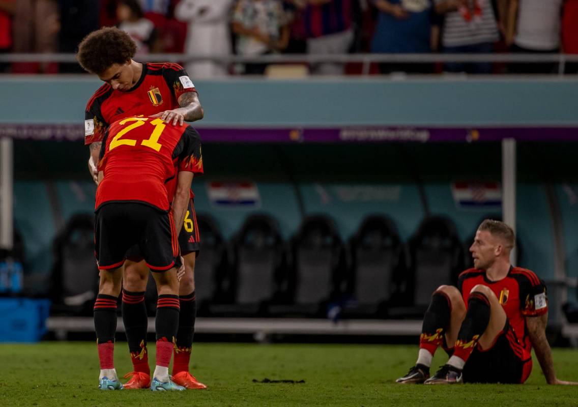 Bélgica, que llegaba como favorita, se despidió en la primera ronda de Qatar 2022. FOTO: JUAN ANTONIO SÁNCHEZ