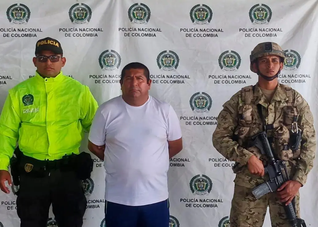 El extraditable Ignacio Alexánder Arends Villarueth, capturado en Bahía Hondita, La Guajira. FOTO: CORTESÍA DE LA POLICÍA.