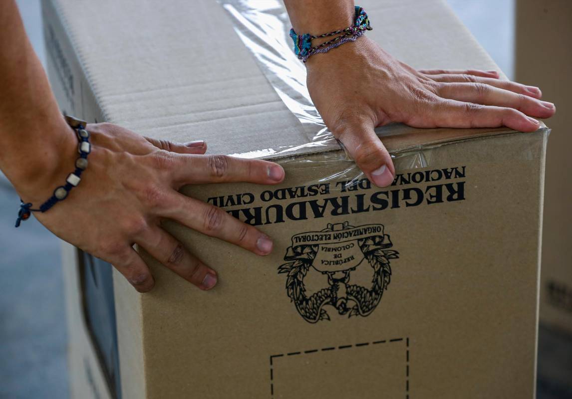 Colombia elige este domingo a los nuevos integrantes de la Cámara y del Senado. Foto: Manuel Saldarriaga Quintero.