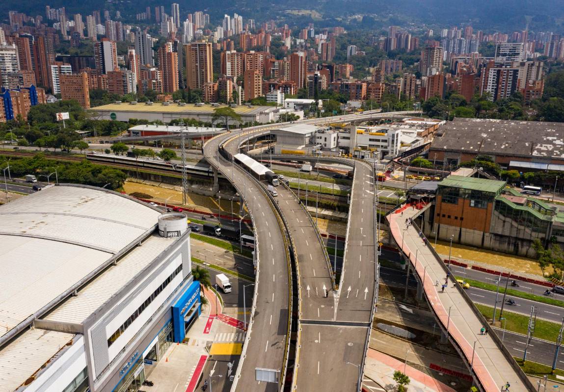 Esta megaobra es una de la más importante de los últimos años en el Valle de Aburrá. Foto: Manuel Saldarriaga Quintero.