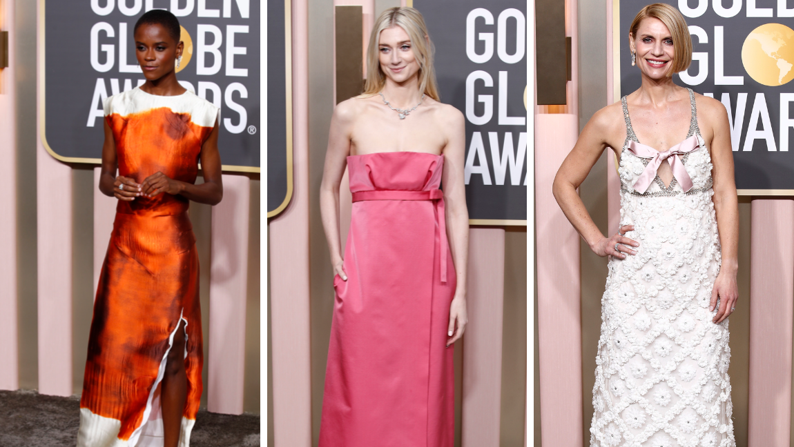 Letitia Wright, Elizabeth Debicki y Claire Danes. FOTOS EFE
