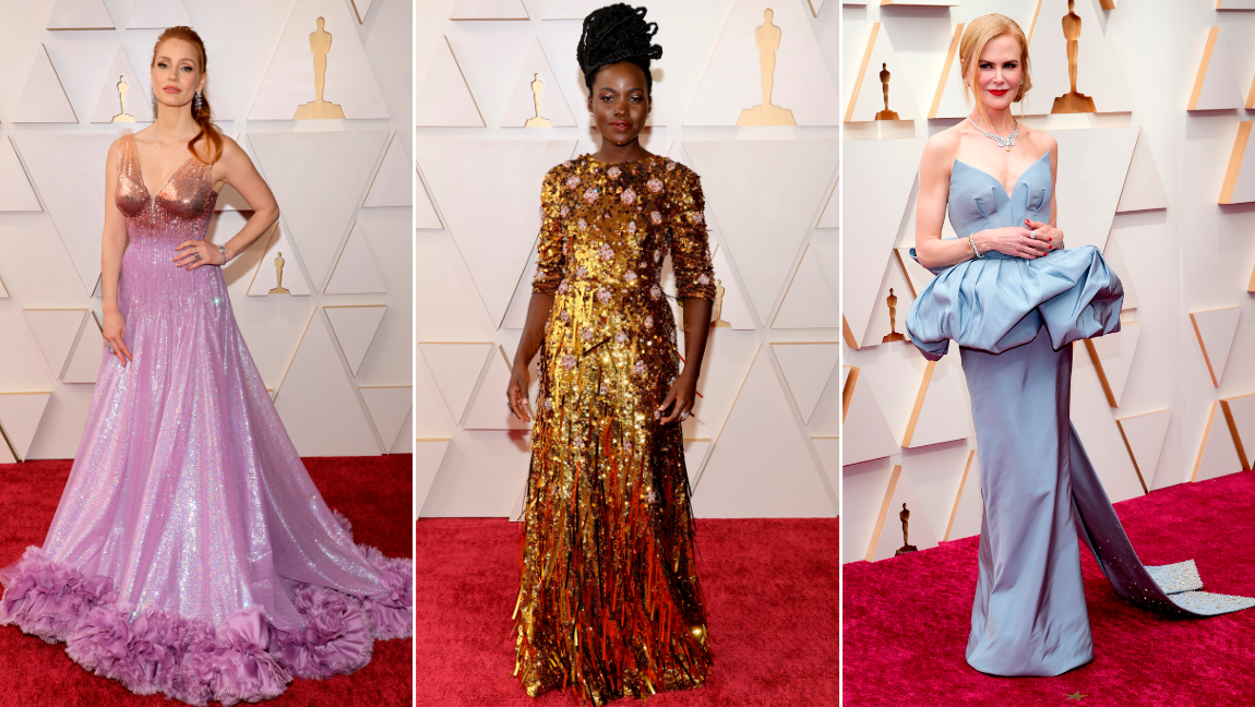 Jessica Chastain, Lupita Nyong’o y Nicole Kidman, deslumbraron en la gala. FOTOS Getty