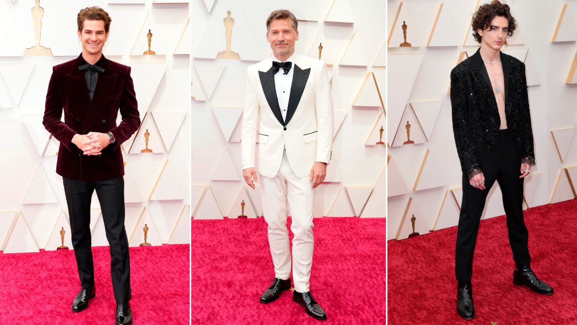Toque de moda en los caballeros con Andrew Garfield, Nikolaj Coster-Waldau y Timothée Chalamet. FOTOS Getty