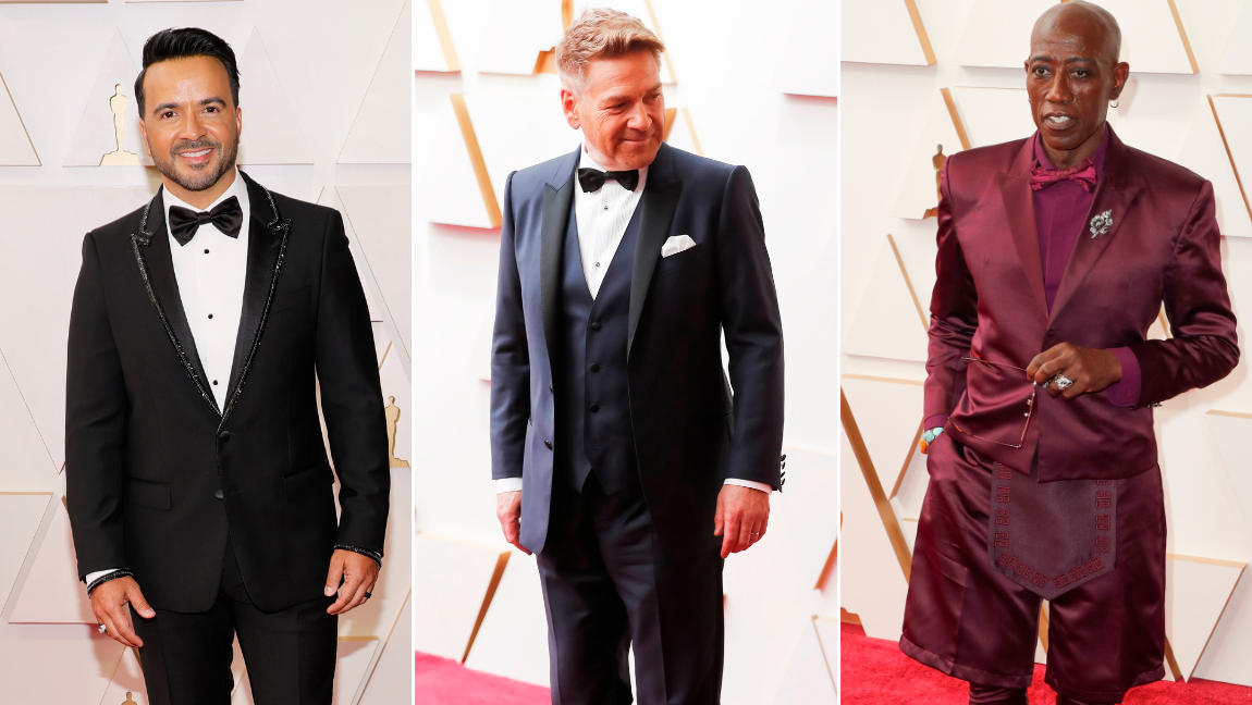Así llegaron Luis Fonsi, Kenneth Branagh y Wesley Snipes, el recordado Blade. FOTOS Getty y EFE.
