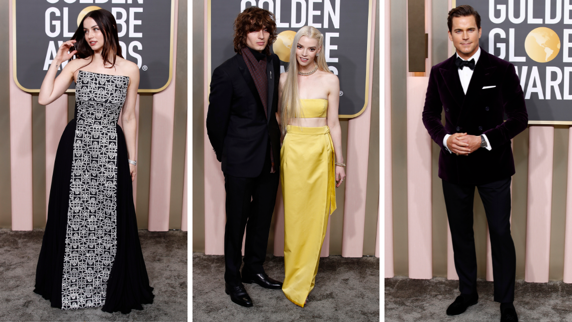 Ana de Armas, Anya Taylor-Joy con Malcolm McRae y Matt Bommer. FOTOS EFE