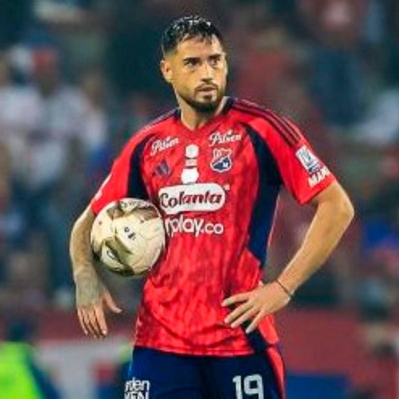 El delantero del DIM, Francisco Fydriszewski no podrá jugar el domingo, cuando el Poderoso reciba en el Atanasio Girardot a Alianza. FOTO CAMILO SUÁREZ 
