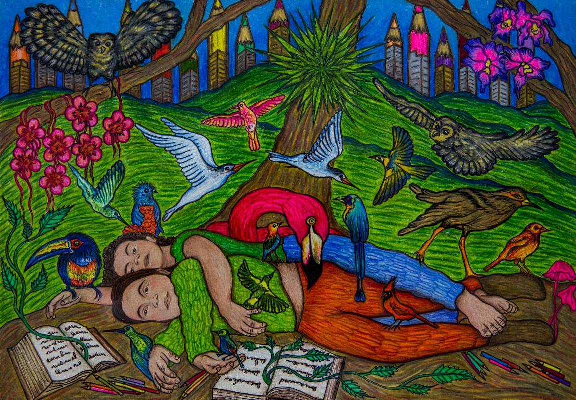 Cada obra es diferente una de la otra, no hubo temática, ninguna petición exacta, hubo liberta, pero también mucho acompañamiento y conversación en torno a cada obra. FOTOS: JULIO CÉSAR HERRERA