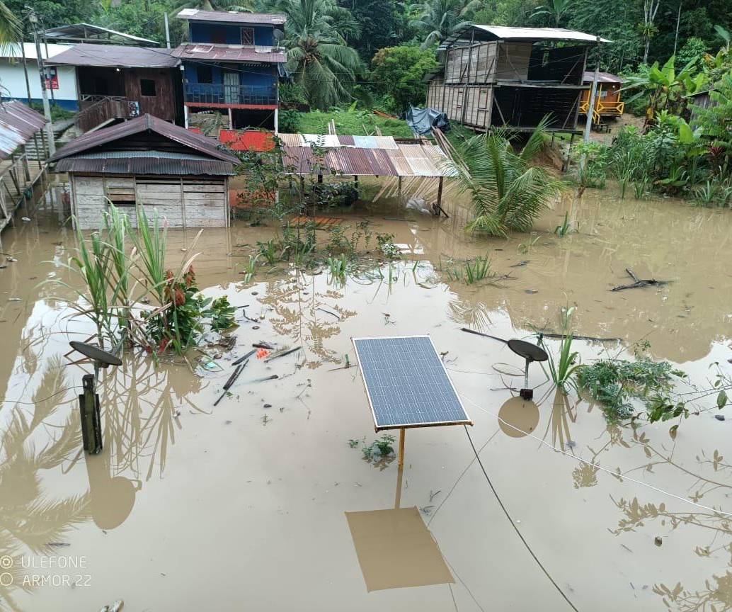 <span class="mln_uppercase_mln">Las</span><b><span class="mln_uppercase_mln"> fuertes lluvias provocaron el desbordamiento del río Atrato en Chocó, dejando amplias zonas inundadas en las subregiones del departamento. FOTO: CORTESÍA GOBERNADORA DE CHOCÓ</span></b>