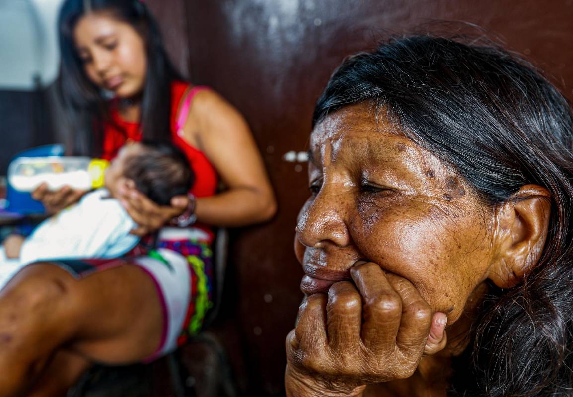 Los comuneros están albergados en El Valle, esperando soluciones para poder regresar a sus resguardos. Foto : Manuel Saldarriaga