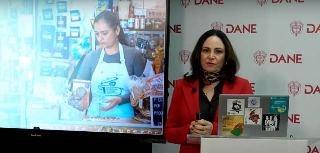 La directora del Dane, Piedad Urdinola, presentó las cifras del IPC a julio de 2025. FOTO tomada de YouTube