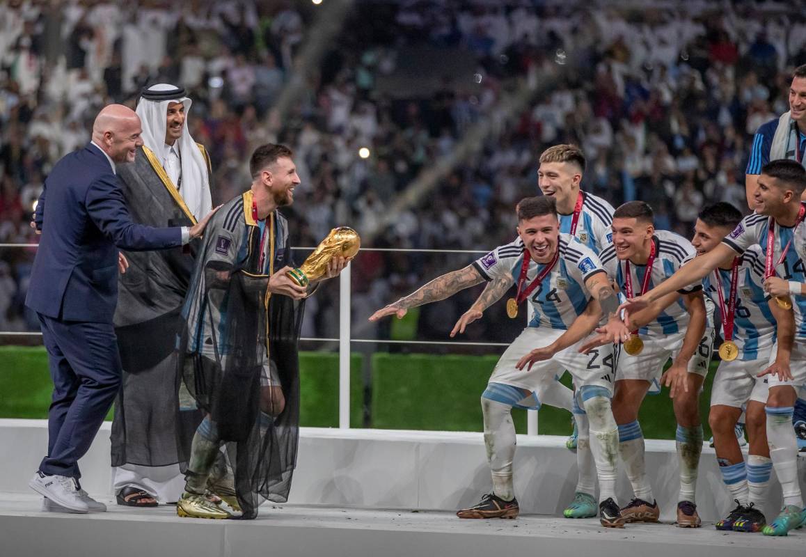 Argentina festejó en un Mundial luego de 36 años. Foto: JUAN ANTONIO SÁNCHEZ.