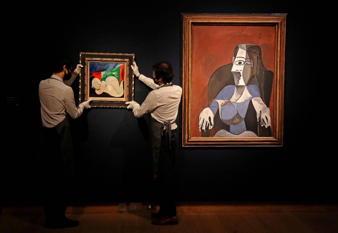 Las subastas se realizan en vivo y están habilitadas para realizar ofertas remotas desde computadoras de escritorio o dispositivos móviles a través de la plataforma de ofertas en tiempo real Christie's LIVE. Fotos Getty 