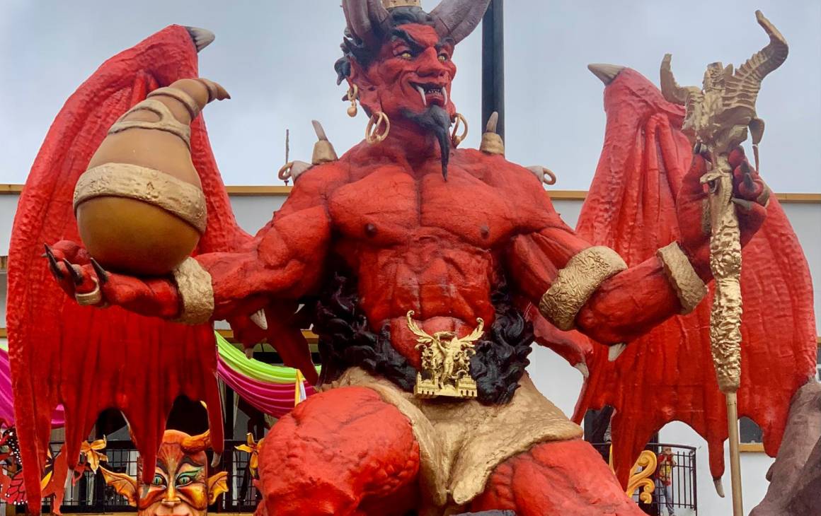 El Diablo del Carnaval 2023 fue hecho por el artista Diego Armando Guapacha Jurado, riosuceño de Bonafont. Foto: Freddy López García.