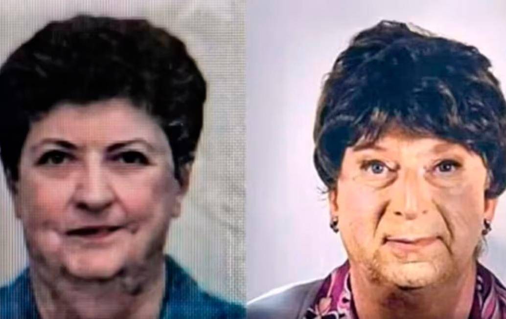 La mujer (izquierda) habría muerto en 2022. El hombre (derecha) ocultó por años la información. Foto: Redes de Questura de Mantua