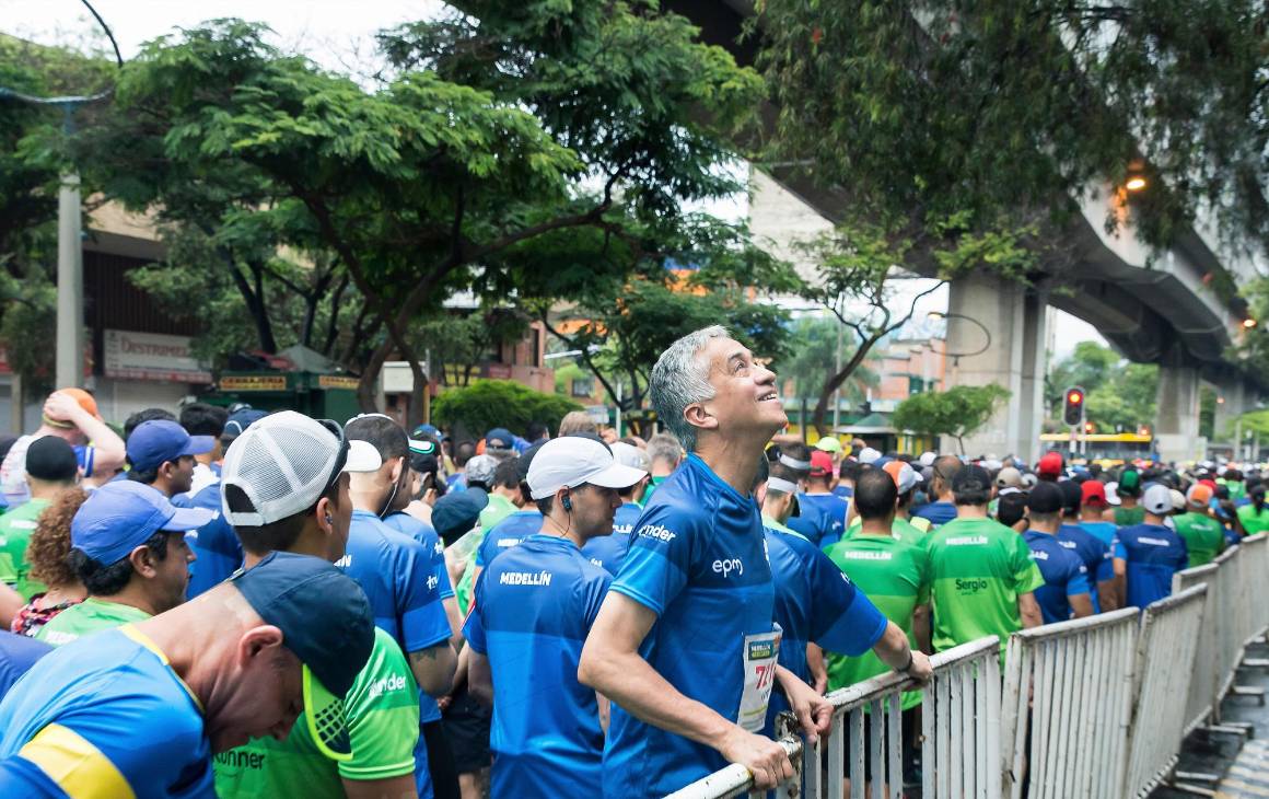 Correr en las calles de Medellín