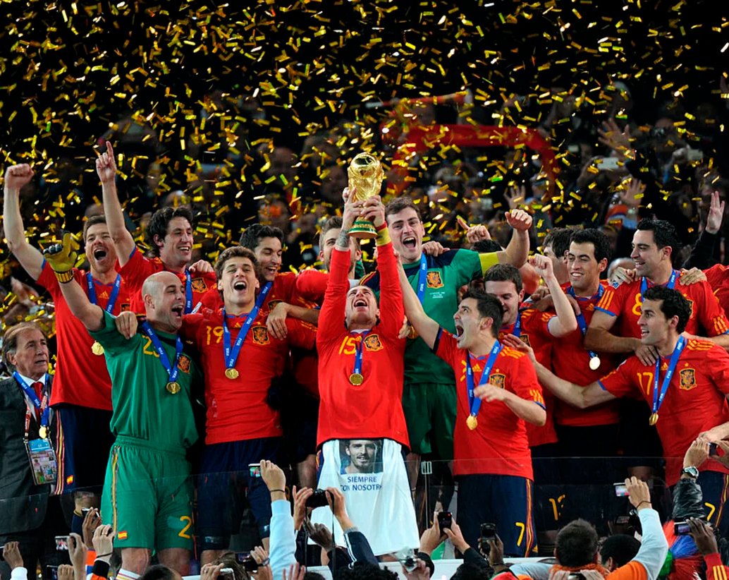 España levantó hace 16 años su primera y, hasta ahora, única Copa del Mundo. FOTO GETTY