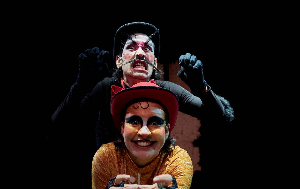 Con una relectura de la historia de Pinocho, El Pulpo Teatro Físico llega a la sala Rodrigo Saldarriaga de Pequeño Teatro. Foto; Cortesía.