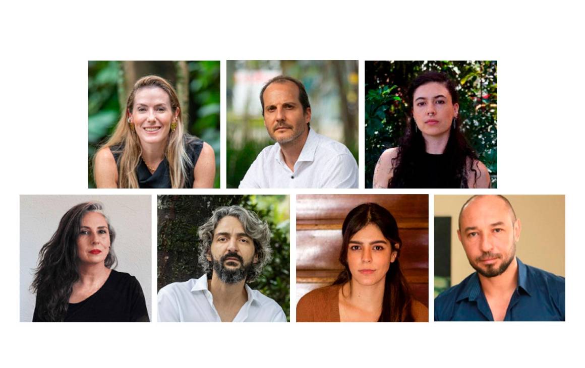 En las fotografías podemos ver a algunos de los esctiores mencionados en el texto. 1. Sara Jaramillo 2. Esteban Duperly. 3. Lina Parra Ochoa. 4. Isabel Botero. 5. Jorge Iván Agudelo. 6. Lorena Salazar Masso. 7. Gilmer Mesa.